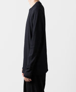 画像をギャラリービューアに読み込む, ATTACHMENT アタッチメントのPE STRETCH RIB SLIM FIT L/S TEE - NAVY 公式通販サイトsession福岡セレクトショップ
