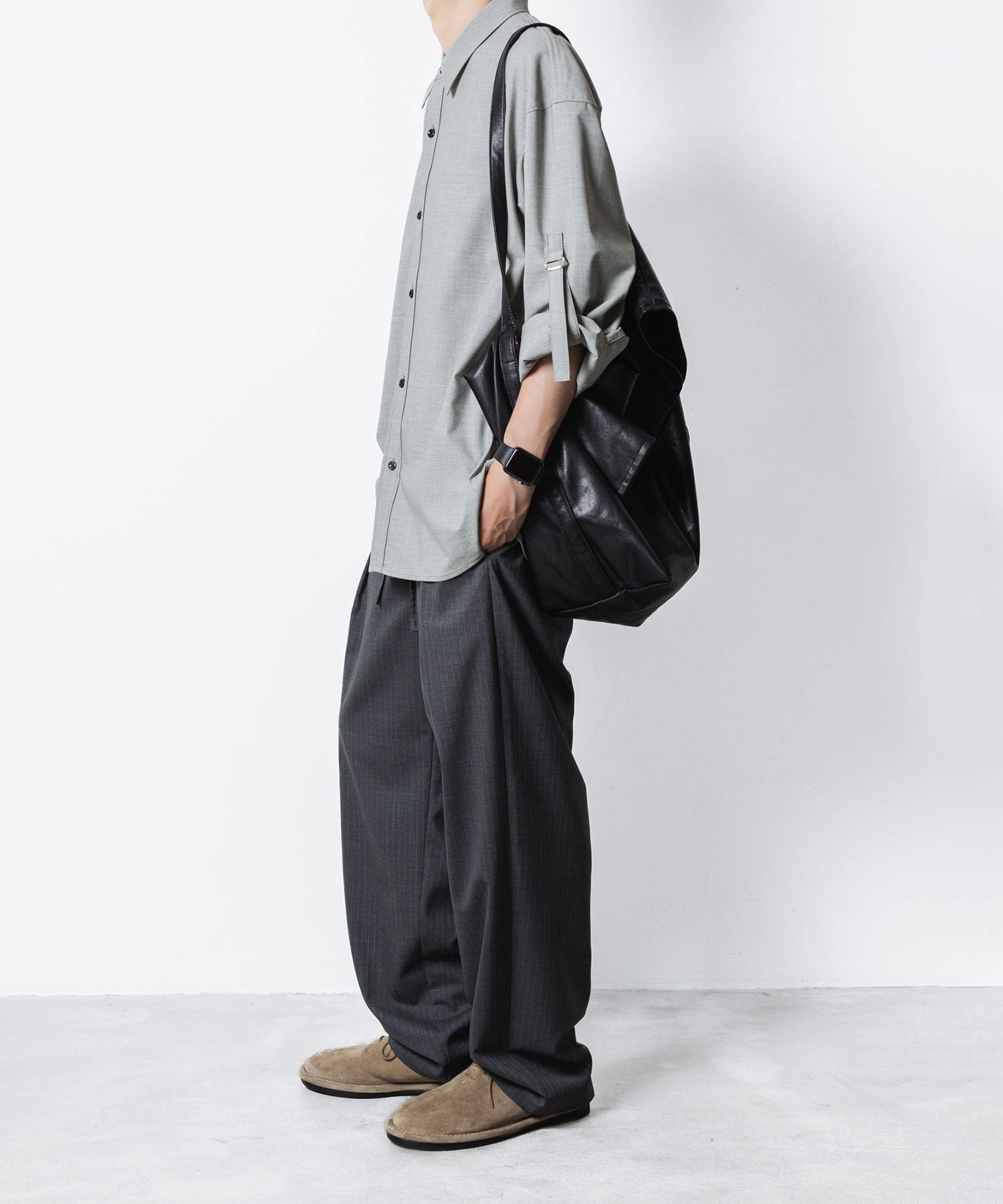 ATTACHMENT アタッチメントのPE/RY STRETCH TROPICAL STRAP SLEEVE L/S SHIRT - X.GREENの公式通販サイトsession福岡セレクトショップ