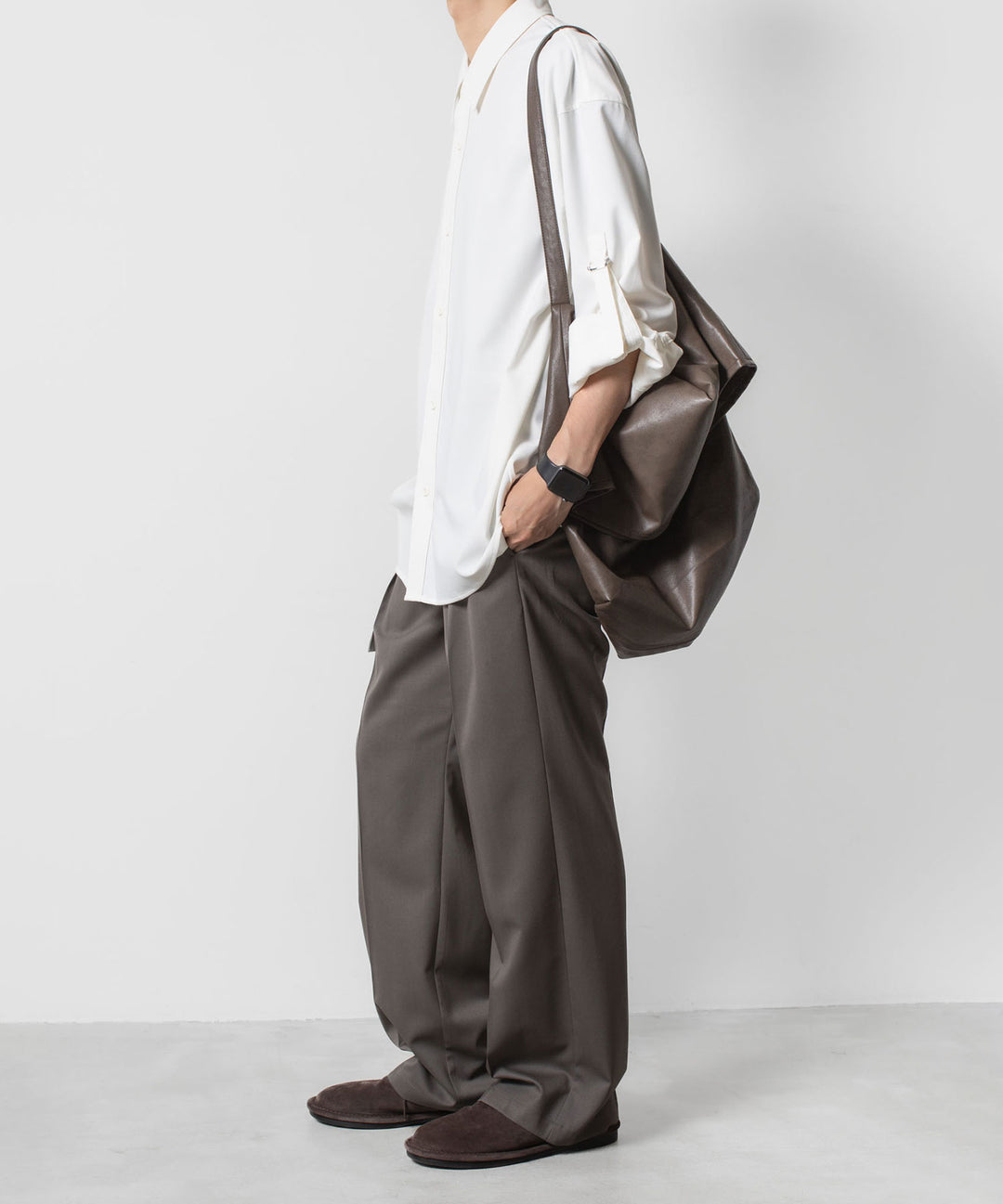 ATTACHMENT アタッチメントのPE/RY STRETCH TROPICAL STRAP SLEEVE L/S SHIRT - WHITEの公式通販サイトsession福岡セレクトショップ