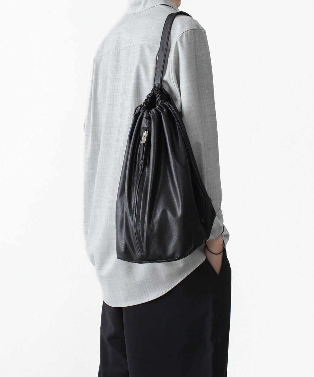 ATTACHMENT アタッチメントのSYNTHETIC LEATHER BUCKET BAG - BLACKの公式通販サイトsession福岡セレクトショップ