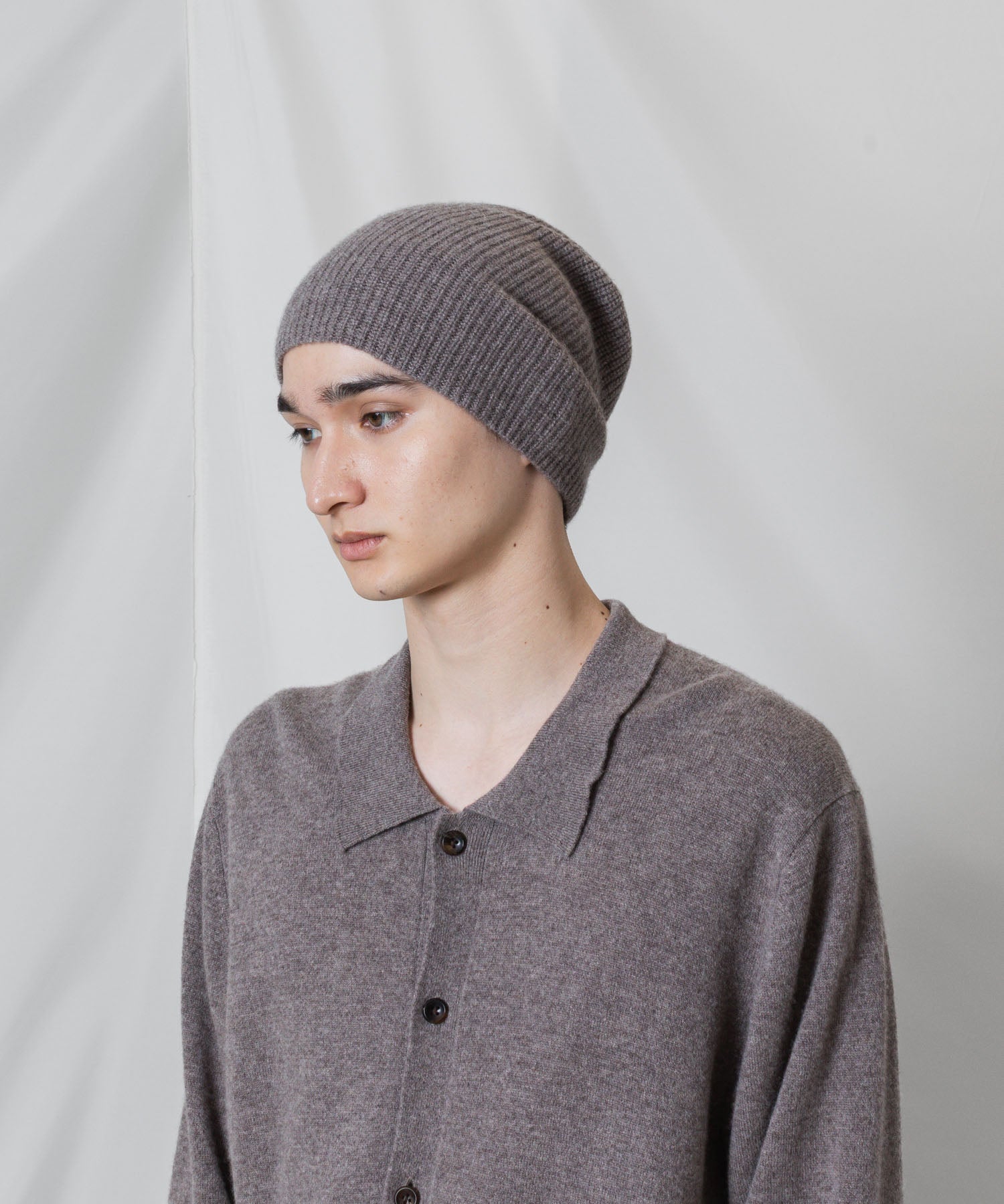 ATTACHMENT アタッチメントのCASHMERE　KNIT BEANIE - CAMELの公式通販サイトsession福岡セレクトショップ