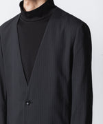 画像をギャラリービューアに読み込む, ATTACHMENT アタッチメントのT/W/SI STRETCH GABARDINE COLLARLESS JKT - S.BLACKの公式通販サイトsession福岡セレクトショップ

