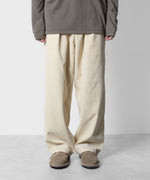 画像をギャラリービューアに読み込む, ATTACHMENT アタッチメントのFINX CO CORDUROY 1TUCK WIDE TROUSERS - OFF WHITEの公式通販サイトsession福岡セレクトショップ
