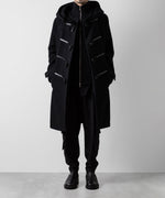 画像をギャラリービューアに読み込む, ato(アトウ)のSTAND COLLAR ZIP CARDIGAN  - BLACKの公式通販サイトsession福岡セレクトショップ
