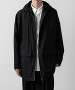 画像をギャラリービューアに読み込む, ATTACHMENT アタッチメントのWO/NY VOILE ZIP UP HOODED JACKET - BLACKの公式通販サイトsession福岡セレクトショップ
