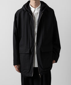 ATTACHMENT アタッチメントのWO/NY VOILE ZIP UP HOODED JACKET - BLACKの公式通販サイトsession福岡セレクトショップ