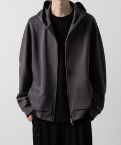 ATTACHMENT アタッチメントのCO/PE DOUBLE KNIT ZIP UP HOODIE - D.GRAY 公式通販サイトsession福岡セレクトショップ