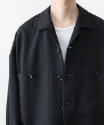 画像をギャラリービューアに読み込む, ATTACHMENT / EXCLUSIVE ITEMアタッチメントのPE LIGHT TROPICAL OVERSIZED SHIRT BLOUSON - BLACKの公式通販サイトsession福岡セレクトショップ

