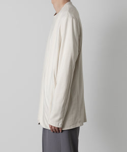 【ATTACHMENT】ATTACHMENT アタッチメントのCOTTON DOUBLE FACE COLLARLESS CARDIGAN - OFF WHITE 公式通販サイトsession福岡セレクトショップ