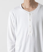 画像をギャラリービューアに読み込む, ATTACHMENT アタッチメントのSVIN CO RIB HENLEY NECK L/S TEE - WHITE 公式通販サイトsession福岡セレクトショップ
