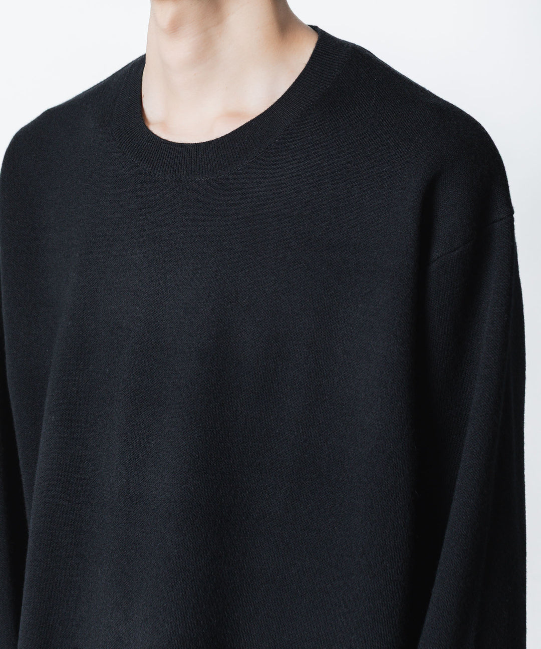 ATTACHMENT アタッチメントのWOxPE DOUBLE FACE KNIT CREW NECK PULLOVER - BLACKの公式通販サイトsession福岡セレクトショップ