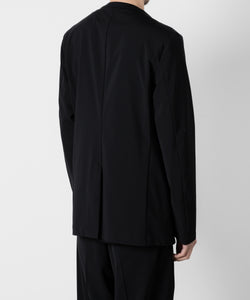 ATTACHMENT アタッチメントのNY/CO STRETCH JERSEY COLLARLESS JACKET - BLACK 公式通販サイトsession福岡セレクトショップ