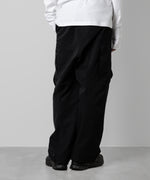 画像をギャラリービューアに読み込む, 【ATTACHMENT】ATTACHMENT アタッチメントのNY/CO TWILL WIDE CARGO TROUSERS - BLACK 公式通販サイトsession福岡セレクトショップ
