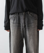 画像をギャラリービューアに読み込む, ATTACHMENT アタッチメントの11OZ DENIM WIDE JEANS - BLACKの公式通販サイトsession福岡セレクトショップ
