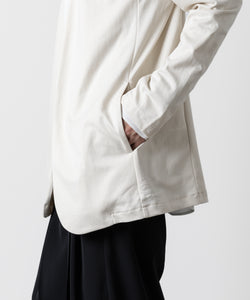 ATTACHMENT アタッチメントのCOTTON DOUBLE FACE COLLARLESS CARDIGAN - OFF WHITE 公式通販サイトsession福岡セレクトショップ