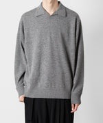 画像をギャラリービューアに読み込む, ATTACHMENT アタッチメントのBRITISH WO KNIT POLO  PULLOVER L/S - X.GRAY 公式通販サイトsession福岡セレクトショップ
