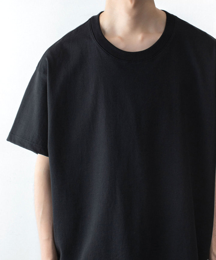 ATTACHMENT アタッチメントの30//2 SUVIN JERSEY EMBROIDERY TEE - BLACKの公式通販サイトsession福岡セレクトショップ