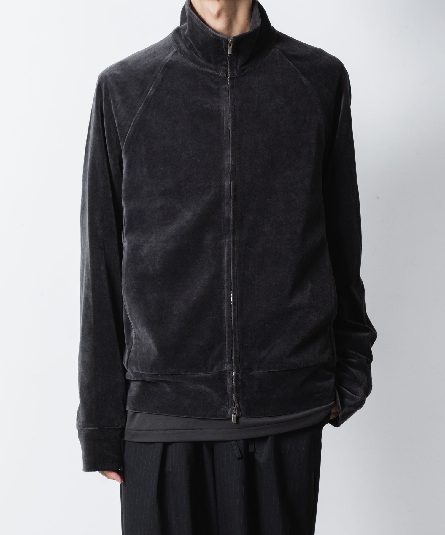 ATTACHMENT アタッチメントのCO/PE VELOR JERSEY TRACK JACKET - D.GRAYの公式通販サイトsession福岡セレクトショップ