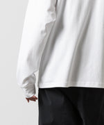 画像をギャラリービューアに読み込む, ATTACHMENT アタッチメントのCOTTON DOUBLE FACE OVERSIZED L/S TEE - WHITEの公式通販サイトsession福岡セレクトショップ
