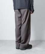 画像をギャラリービューアに読み込む, VEIN ヴェインのPE KERSEY 1TUCK TROUSERS - GRAYの公式通販サイトsession福岡セレクトショップ
