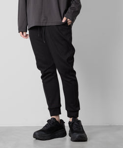 【ATTACHMENT】ATTACHMENT アタッチメントのCO/PE DOUBLE KNIT THREE DIMENSIONAL WIDE PANTS - BLACK 公式通販サイトsession福岡セレクトショップ