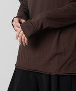 画像をギャラリービューアに読み込む, 【ATTACHMENT】ATTACHMENT アタッチメントの80/2 PIMA CO JERSEY SLIM FIT LAYERED L/S TEE - BROWN 公式通販サイトsession福岡セレクトショップ
