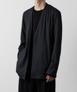 画像をギャラリービューアに読み込む, ATTACHMENT アタッチメントのPE STRETCH RIB COLLARLESS CARDIGAN - D.GRAY 公式通販サイトsession福岡セレクトショップ
