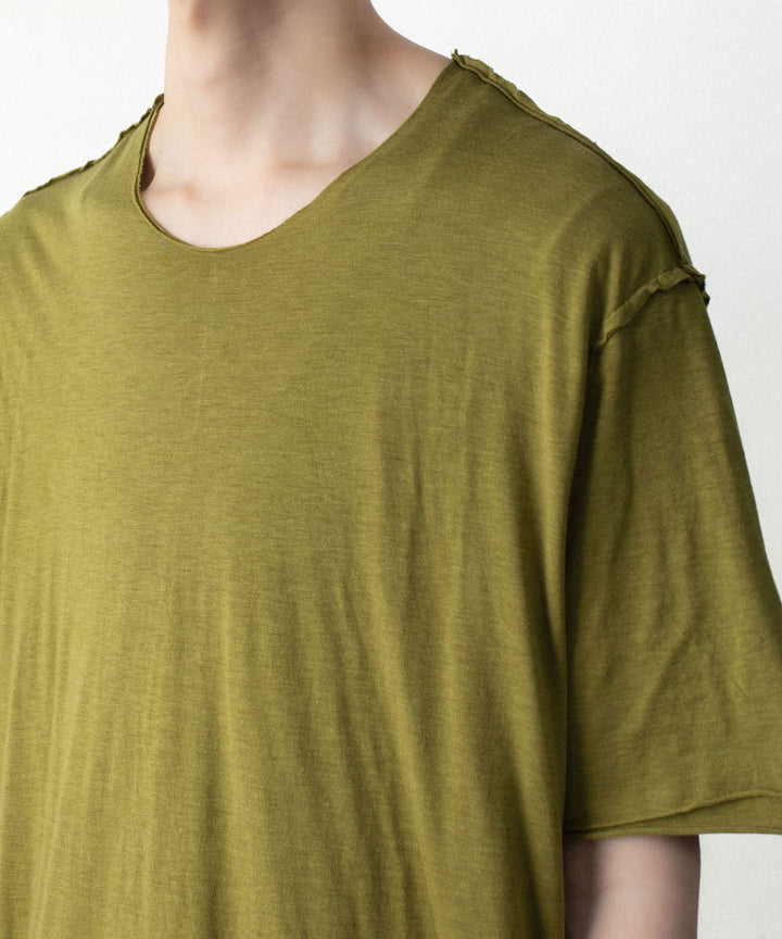 ATTACHMENT アタッチメントのCO/CU JERSEY SLIM FIT LAYERED S/S TEE - D.YELLOWの公式通販サイトsession福岡セレクトショップ