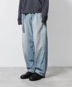 画像をギャラリービューアに読み込む, ATTACHMENT / EXCLUSIVE ITEMアタッチメントの11oz DENIM 1TUCK BELTED PANTS  - L.NAVYの公式通販サイトsession福岡セレクトショップ
