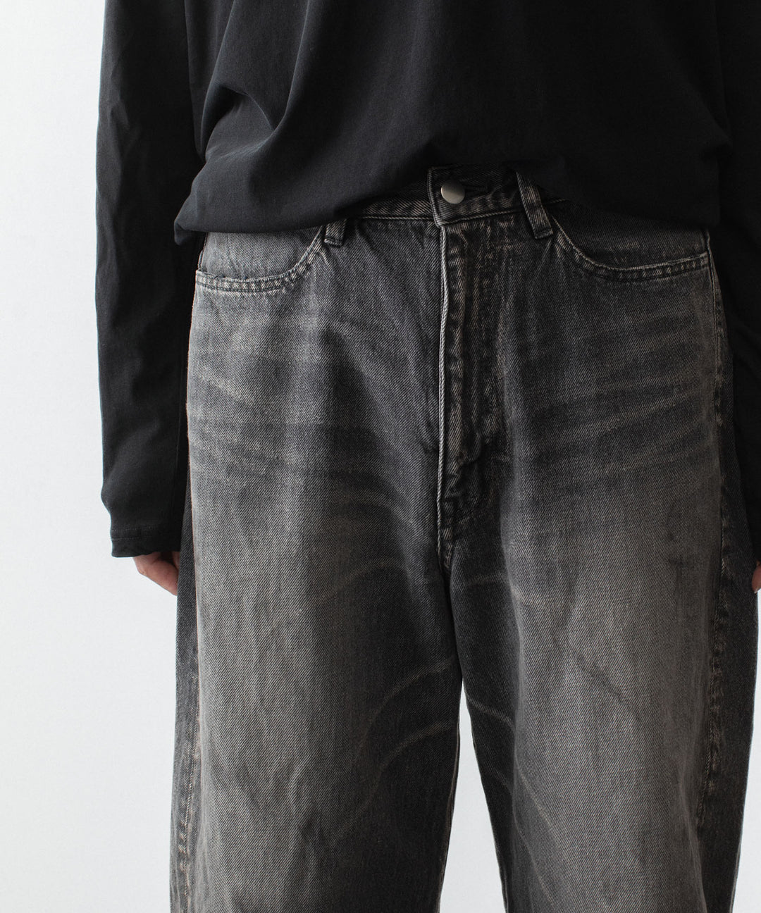 ATTACHMENT アタッチメントの13OZ DENIM 3D JEANS - BLACKの公式通販サイトsession福岡セレクトショップ