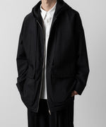 画像をギャラリービューアに読み込む, ATTACHMENT アタッチメントのWO/NY VOILE ZIP UP HOODED JACKET - BLACKの公式通販サイトsession福岡セレクトショップ
