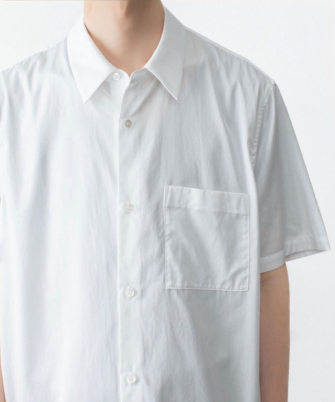 ATTACHMENT アタッチメントの140/2 GIZA BROAD S/S SHIRT - WHITEの公式通販サイトsession福岡セレクトショップ