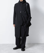 画像をギャラリービューアに読み込む, ATTACHMENT アタッチメントのNY 2LAYER STRETCH LIGHT HOODED COAT - BLACKの公式通販サイトsession福岡セレクトショップ
