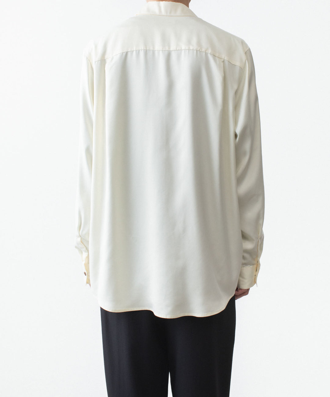 ATTACHMENT アタッチメントのCU/PE FIBRIL SATIN L/S SHIRT - OFF WHITEの公式通販サイトsession福岡セレクトショップ