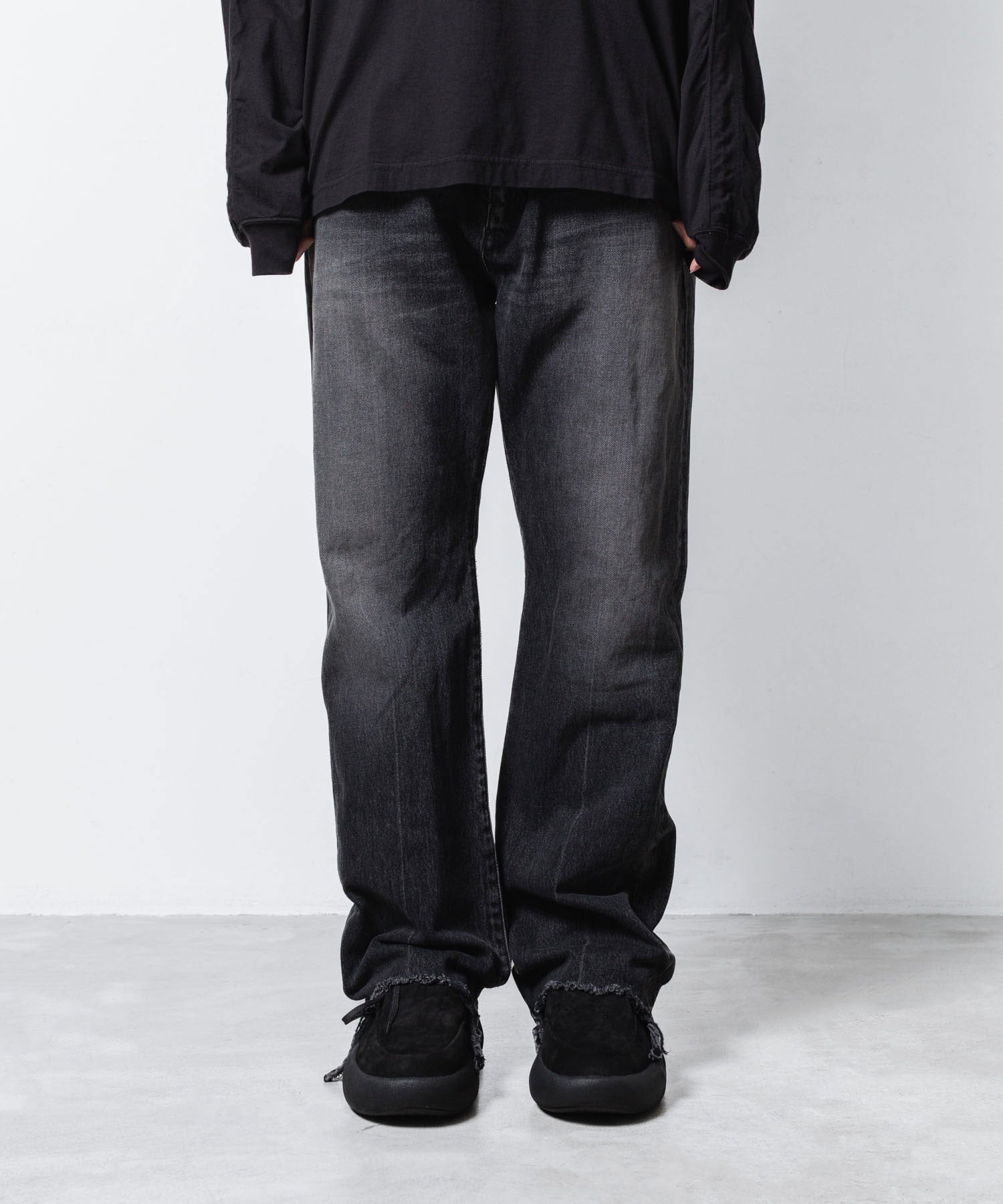 VEIN ヴェインの13OZ DENIM BOOT CUT TROUSERS - BLACKの公式通販サイトsession福岡セレクトショップ