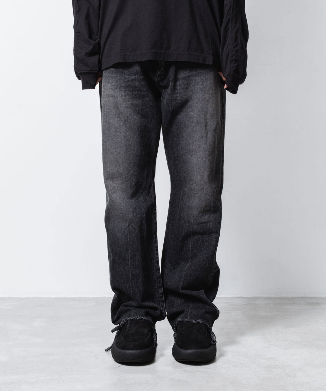 VEIN ヴェインの13OZ DENIM BOOT CUT TROUSERS - BLACKの公式通販サイトsession福岡セレクトショップ