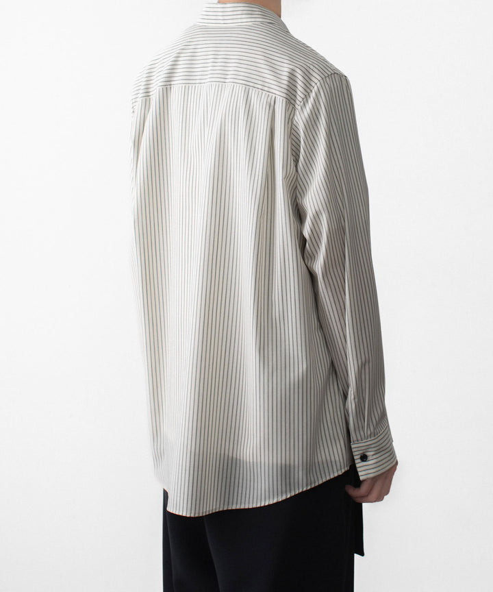 ATTACHMENT アタッチメントのWO/PE STRIPE L/S SHIRT - S.GRAYの公式通販サイトsession福岡セレクトショップ