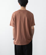 画像をギャラリービューアに読み込む, ATTACHMENT アタッチメントのCOTTON DOUBLE FACE SLIM FIT S/S TEE - BROWNの公式通販サイトsession福岡セレクトショップ
