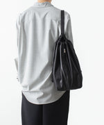 画像をギャラリービューアに読み込む, ATTACHMENT アタッチメントのSYNTHETIC LEATHER BUCKET BAG - BLACKの公式通販サイトsession福岡セレクトショップ

