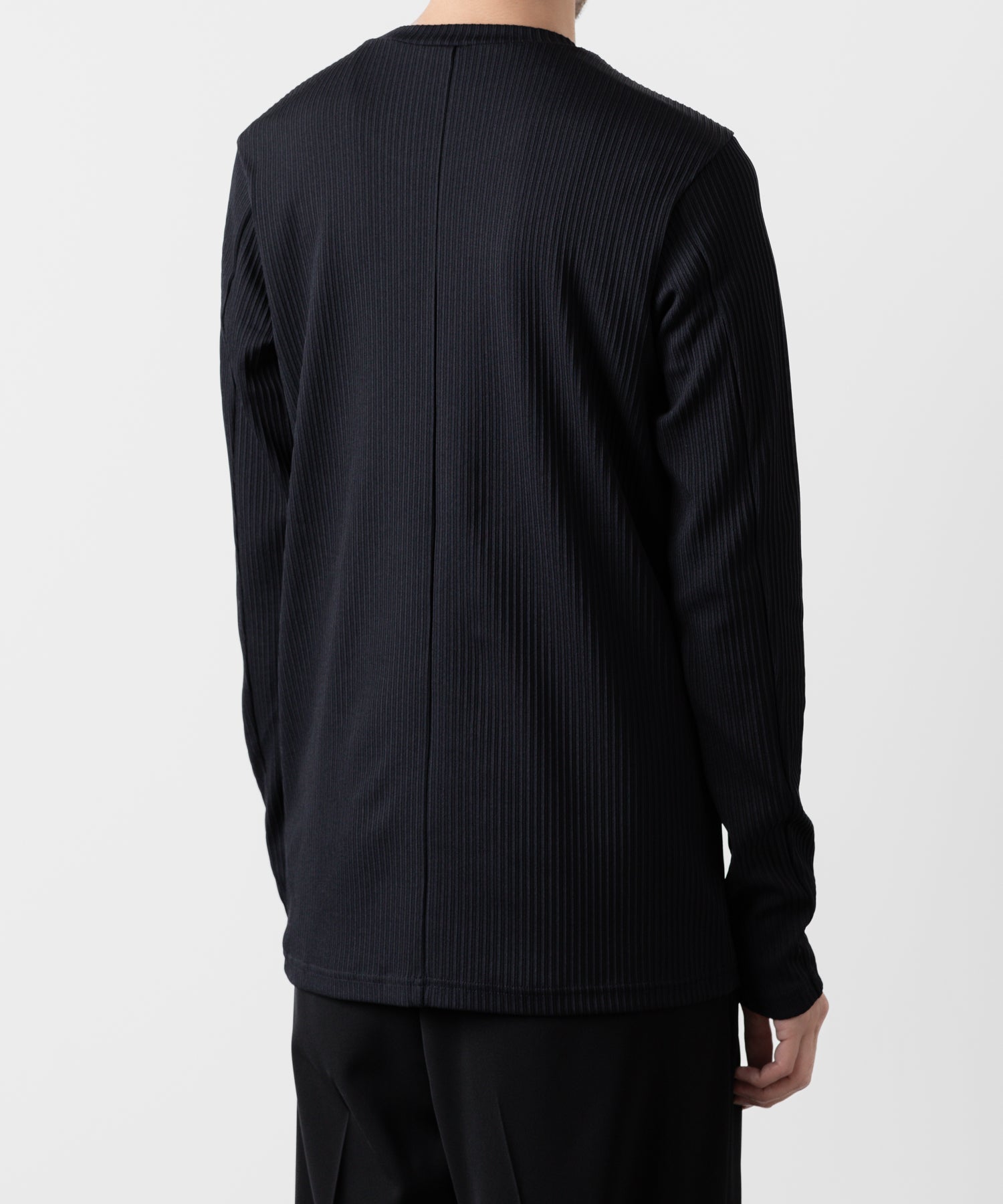 ATTACHMENT アタッチメントのPE STRETCH RIB SLIM FIT L/S TEE - NAVY 公式通販サイトsession福岡セレクトショップ