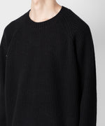 画像をギャラリービューアに読み込む, ATTACHMENT アタッチメントのBRITISH WO KNIT CREWNECK  PULLOVER - BLACK 公式通販サイトsession福岡セレクトショップ
