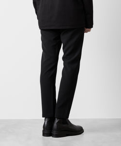 ATTACHMENT アタッチメントのPE STRETCH DOUBLE CLOTH NARROW TROUSERS - BLACK 公式通販サイトsession福岡セレクトショップ