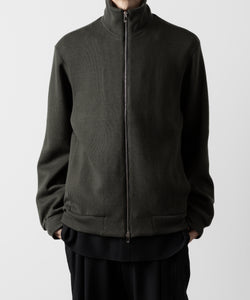 ato(アトウ)のSTAND COLLAR ZIP CARDIGAN  - KHAKI公式通販サイトsession福岡セレクトショップ