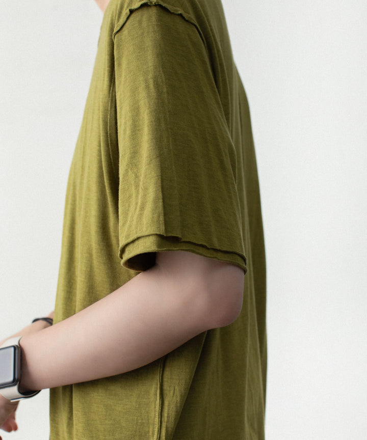 ATTACHMENT アタッチメントのCO/CU JERSEY SLIM FIT LAYERED S/S TEE - D.YELLOWの公式通販サイトsession福岡セレクトショップ