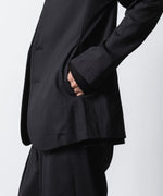 画像をギャラリービューアに読み込む, ATTACHMENT アタッチメントのT/W/SI STRETCH GABARDINE COLLARLESS JKT - S.BLACKの公式通販サイトsession福岡セレクトショップ
