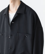 画像をギャラリービューアに読み込む, ATTACHMENT / EXCLUSIVE ITEMアタッチメントのPE LIGHT TROPICAL OVERSIZED SHIRT BLOUSON - BLACKの公式通販サイトsession福岡セレクトショップ
