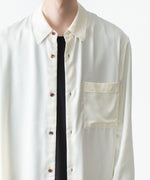 画像をギャラリービューアに読み込む, ATTACHMENT アタッチメントのCU/PE FIBRIL SATIN L/S SHIRT - OFF WHITEの公式通販サイトsession福岡セレクトショップ
