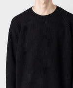 画像をギャラリービューアに読み込む, ATTACHMENT アタッチメントのBRITISH WO KNIT CREWNECK  PULLOVER - BLACK 公式通販サイトsession福岡セレクトショップ
