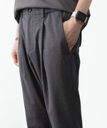 画像をギャラリービューアに読み込む, ATTACHMENT アタッチメントのWO/TA STRETCH TRO REGULAR FIT EASY TROUSERS - D.GRAYの公式通販サイトsession福岡セレクトショップ
