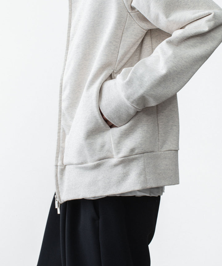 ATTACHMENT アタッチメントのCO STRETCH TERRY ZIP UP HOODIE - X.GRAYの公式通販サイトsession福岡セレクトショップ
